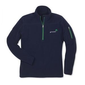 Navy Girl Scout 1/4 Zip Fleece Jacket Women's M